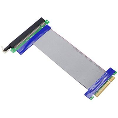 PCI-E 8X to 16x Slot Riser Cable,PCIE 8X Male to PCI-E 16X Female Extension C...