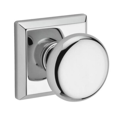 Baldwin PVROUTSR260 Round Privacy Door Knob with Square Rose