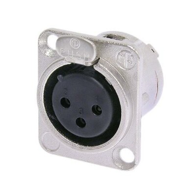 Neutrik NC3FD-L-1 XLR Female Panel-mount Connector