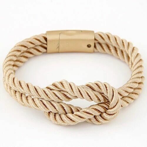 Handmade Multilayer Rope Wrap Cord Magnetic Clasp Wristband Mens Bracelet #b183