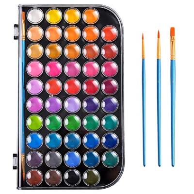 Watercolor Paint Set with 48 Colors Brushes and Palette for Kids Adult