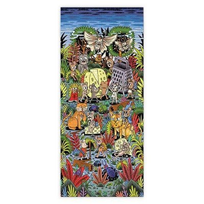 Genuine Fred Cheese World by Jack Teagle, 1000 Piece Puzzle, Multicolored