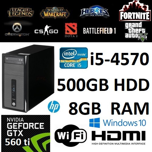 Quad Core I5 4570 Gtx 560 Ti Fortnite Ready Windows 10 Gaming Pc - quad core i5 4570 gtx 560 ti fortnite ready windows 10 gaming pc