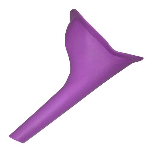 Frauen Urinal Trichter Urinierhilfe Outdoor Pipihilfe Pipi Pinkeln Stehen Lila