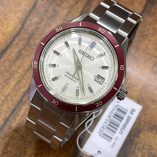 Pre-owned Seiko Presage Srph93j1 Style 60's Cream Dial Analog Automatic Men's Dress Watch