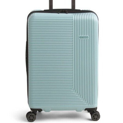 TRAVELERS CHOICE 26in Blue Striped Hardcase Expandable 8 Wheel Spinner Free Ship