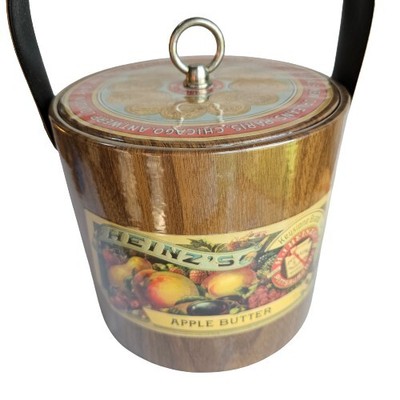 Vintage Ice Bucket with Lid Heinz Apple Butter Pittsburgh PA