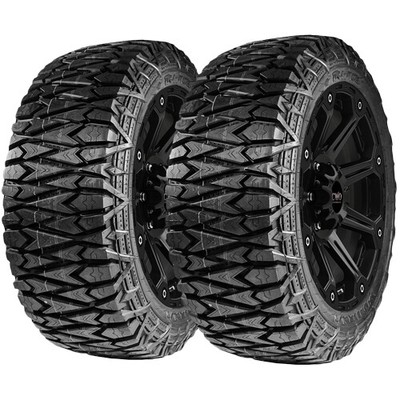 (QTY 2) 33x12.50R18LT Tri-Ace Pioneer M/T 118Q Load E Black Wall Tires