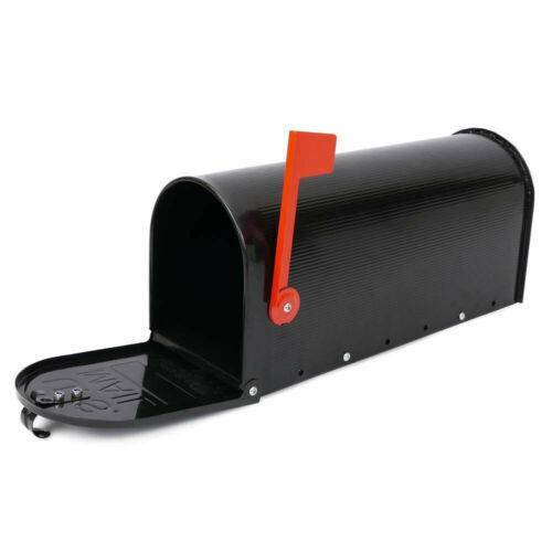 Mailbox Letterbox Black US Style Vintage American Mail Letter Box