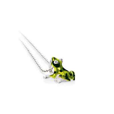 Mini Baby Frosch Anhänger Drachenfels Giftpfeil Frosch König D GFR 38 1 AG Silb 