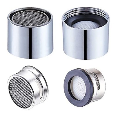 Faucet Aerator Female Thread Chrome Solid Brass Kitchen Sink Aerator and Bath...