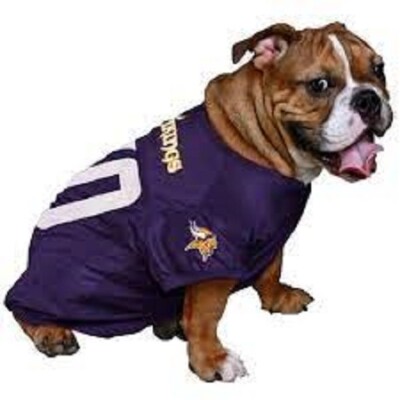 Minnesota Vikings NFL Pet Dog V3 sports jersey XS 4-10 lbs