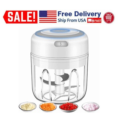 Electric Wireless Garlic Chopper Vegetable Onion Meat Blende