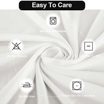 FestiCorp Ivory Fitted Table Cover for 4 Foot Table - Spandex Massage Lash Be...