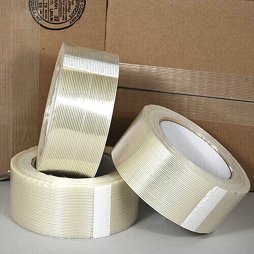 Fiberglass Filament Reinforced Tape 3/4" 1" 2" x 55 Yards Strapping Packaging