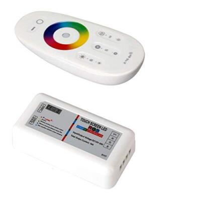 RGB LED Strip Light Remote Controller 2.4GHz RF Wireless Touch Screen DC12/24V