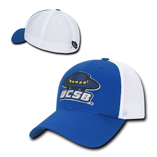 UC Santa Barbara Gauchos UCSB Flex Mesh Baseball Fitted Ball Cap Hat