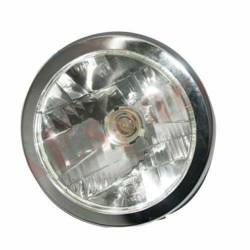 Fits Royal Enfield Electra Thunderbird Head Lamp HeadLight Assembly Steel Chrome  