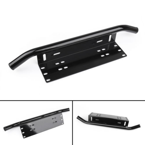 Mach-E 2-Hole Wide Bottom License Plate Frame; Black Powder-Coated - Foto 9