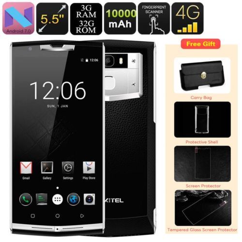Housse Bookstyle Pour Oukitel K10000 Pro – Cuir Artificiel, Fermeture Magnétique – Couleur Marron