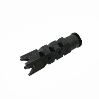1/2''x28TPI Thread Steel Muzzle Brake With Thead Converter For 9mm