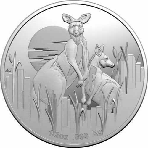 2020 Kangaroos at Dawn $1 1/2oz Fine Silver Proof Coin