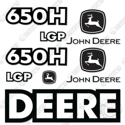Fits John Deere 650H LGP Decal Kit Crawler Dozer (2003-2004)- 7 YEAR 3M VINYL!