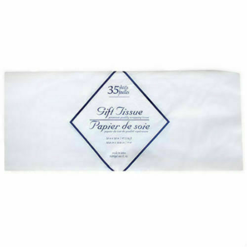 Two New Gift Wrap Bag Tissue Paper Colors 35 Sheets 20 x 20 Inches White (Qty 2)