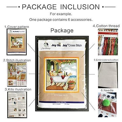 Cross Stitch Kits 11CT Stamped Flower Stairs 16.5"x22.4" or 42cmx57cm Easy Pa...