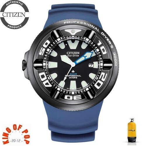 Pre-owned Citizen Bj8055-04e Promaster Diver's Eco Drive 300m ,free Shipping