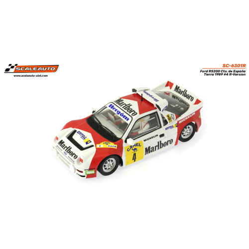 Scaleauto Ford Rs200 Cto. De EspaÃ±A Tierra 1989 N.4 R-Version Aw With Medium Cha