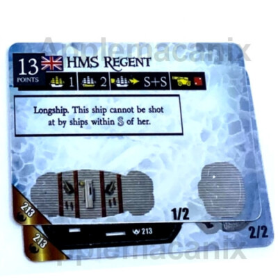 Pirates CSG Frozen North HMS Regent #213 LE Tournament Prize Promo Long Ship