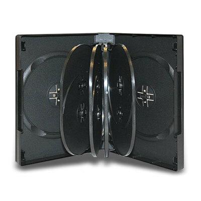 5 Multi 33mm 10-Disc Black CD DVD Disc Storage Case Movie Box