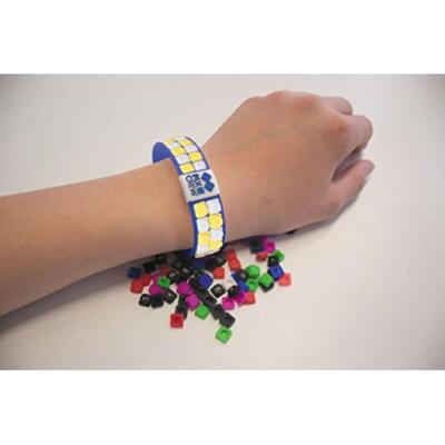 PIXIE CREW Very Unique Pixels Decorated Adjustable Friendship Wristband - Blue