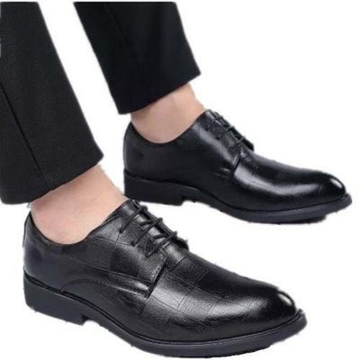 Herren Abendschuhe Schnurer Versteckter Absatz Business Formell Nachtclub Buro B Ebay