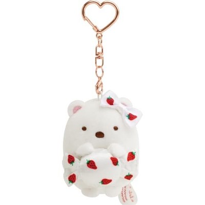 MO94701 Sumikko Gurashi x Strawberry Hanging plushie stuffed Shirokuma 60×50mm