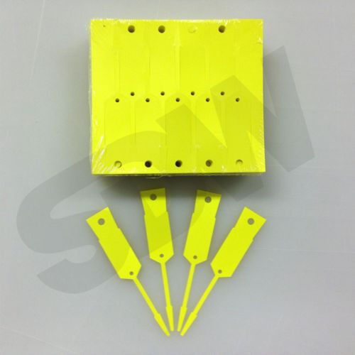 Versa Tags Arrow Id Self Locking Service Key Tags (1000 Pack) Yellow Key Tags