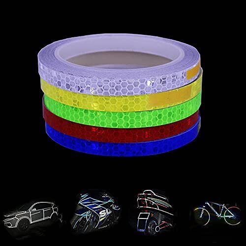5 Package Reflective Tape Outdoor Safety Warning Lighting Sticker Waterproof
