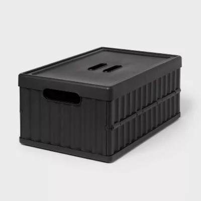 Easy Assembly Hard Sided Bins Black Bellyband - Brightroom 