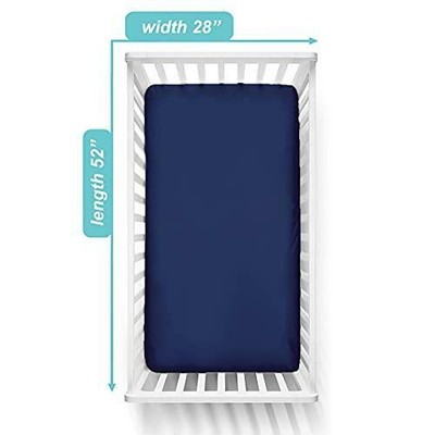 American Baby Company Supreme 100% Natural Cotton Jersey Knit Fitted Crib Sheet