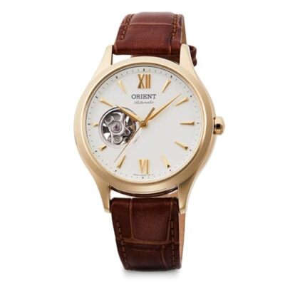 Pre-owned Orient Rn-ag0728s Automatic Watch Mechanical Automatic Semi Skeleton White