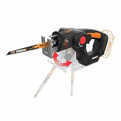 WORX WX550L.9 20V AXIS 2-in-1 Reciprocating Saw and Jigsaw with Orbital Mode, Va