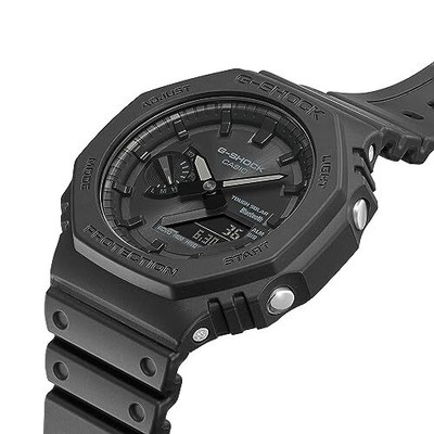 Pre-owned Casio G-shock Men Black Dial Analog-digital Ga-b2100-1a1dr (g1242)