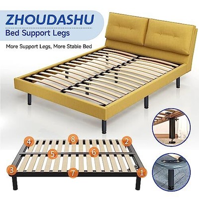 Adjustable Height Bed Frame Center Slat Support LegsBed Frame Middle Support ...