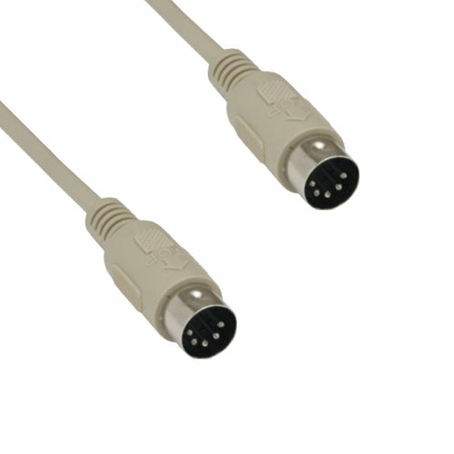 Kentek 6' MIDI DIN5 5 Pin Male to Male Cable for AT Style Keyboard to PC