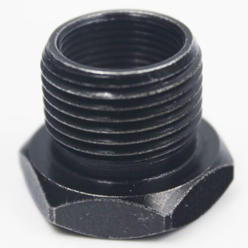 4pcs Car Oil Filter Threaded Adapter 5/8-24 to 3/4-16 Black Anodized Aluminum