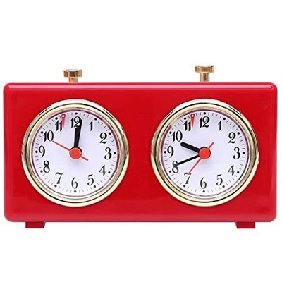 Retro Analog Chess Clock Timer - Wind-Up Mechanical Chess Clock with Large Ea...