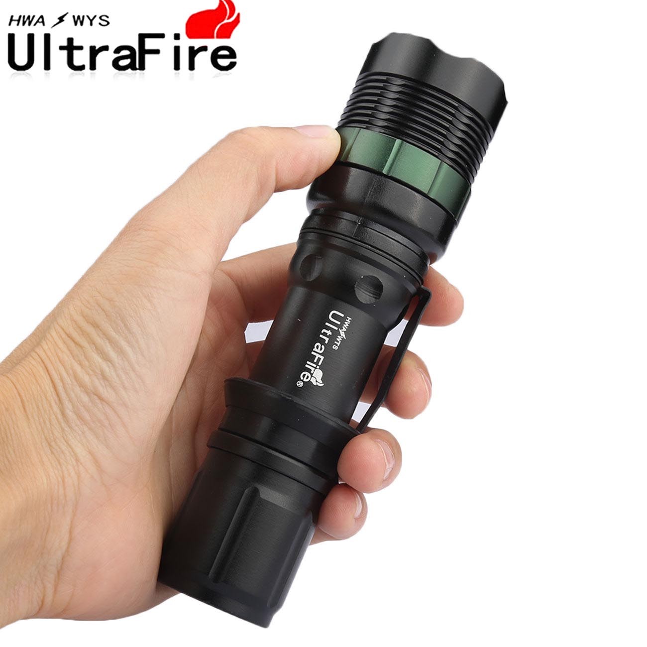 Outdoor LED 20000LM T6 Lamp Flashlight Zoomable Torch 3 Modes Light Waterproof
