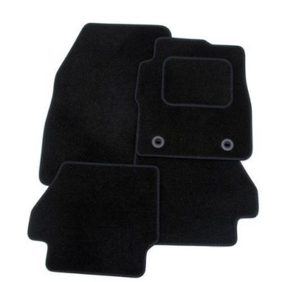 TAILORED FOR VW SCIROCCO 2008-2018 - BLACK CARPET CAR FLOOR MATS + BLACK EDGING