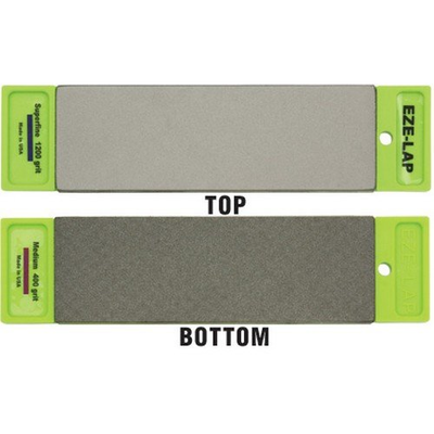 EZE-LAP DD6SF/M 2 by 6 Double Sided Diamond Sharpening Stone SF/M, Non Skid Pad